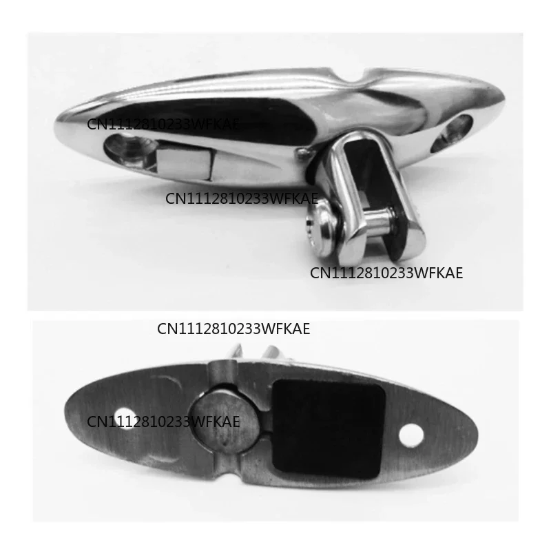 316 stainless steel for quick release bimini top rotary hinge deck side mount, marine hardware deck hinge seat