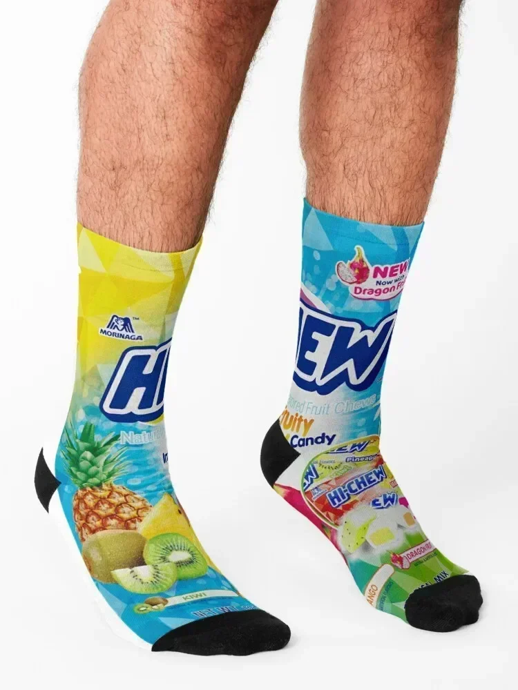 hi chew Socks bright garter custom sports set snow Man Socks Women's