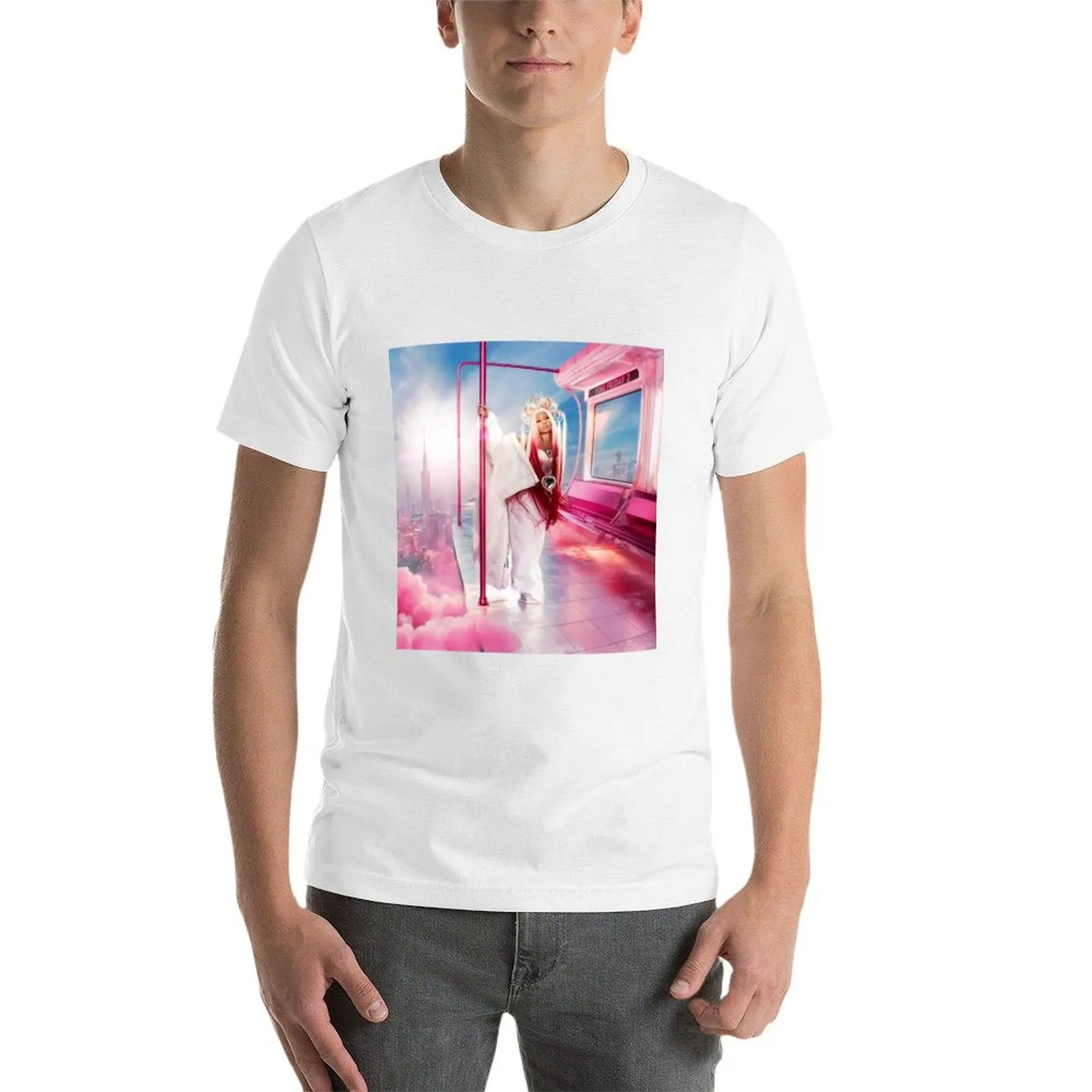 تي شيرت Nicki Minaj Pink Friday 2 تي شيرت للرجال تي شيرت جرافيك تي شيرت قطن 100% تي شيرت #4