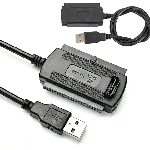 New【USB 2.0 To IDE Adapter Converter Cable For 2.5 3.5 Inch Hard Drive HD】