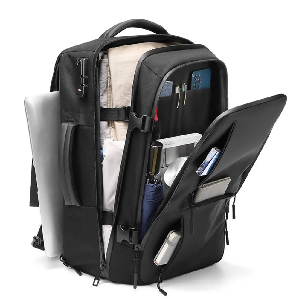 Men's Travel Backpack Large Capacity Combination Lock Anti-theft Business Trip Backpacks for Men Waterproof Laptop Bag