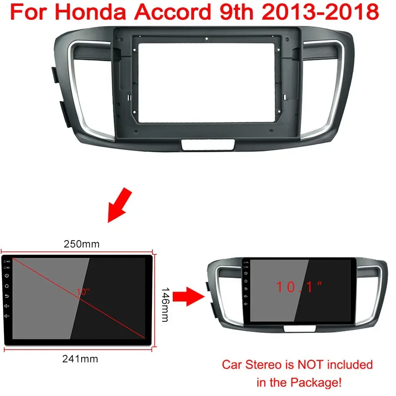 

2Din автомобильный радиоприемник для Honda Accord 9th 2013-2018 Android MP5 GPS-плеер корпус рамка головное устройство стерео крышка приборной панели