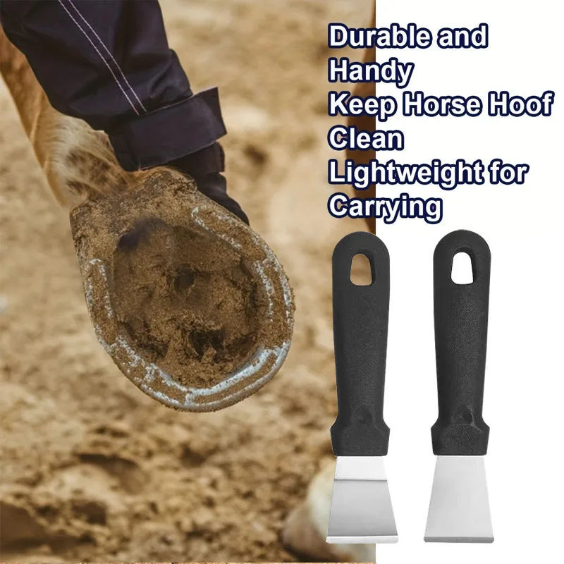 1/2Pcs Horse Hoof Scraper Tool Durable Horseshoe Cleaner Equine Grooming Farrier Hoof Pick and Care Tools for Equestrian Farm
