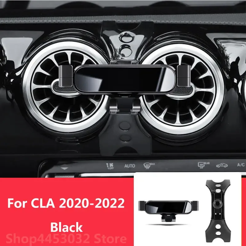 

Car Mobile Phone Holder For Mercedes Benz C118 CLA 2020 2022 2023 Mounts Bracket GPS Stand Rotatable Support Accessories