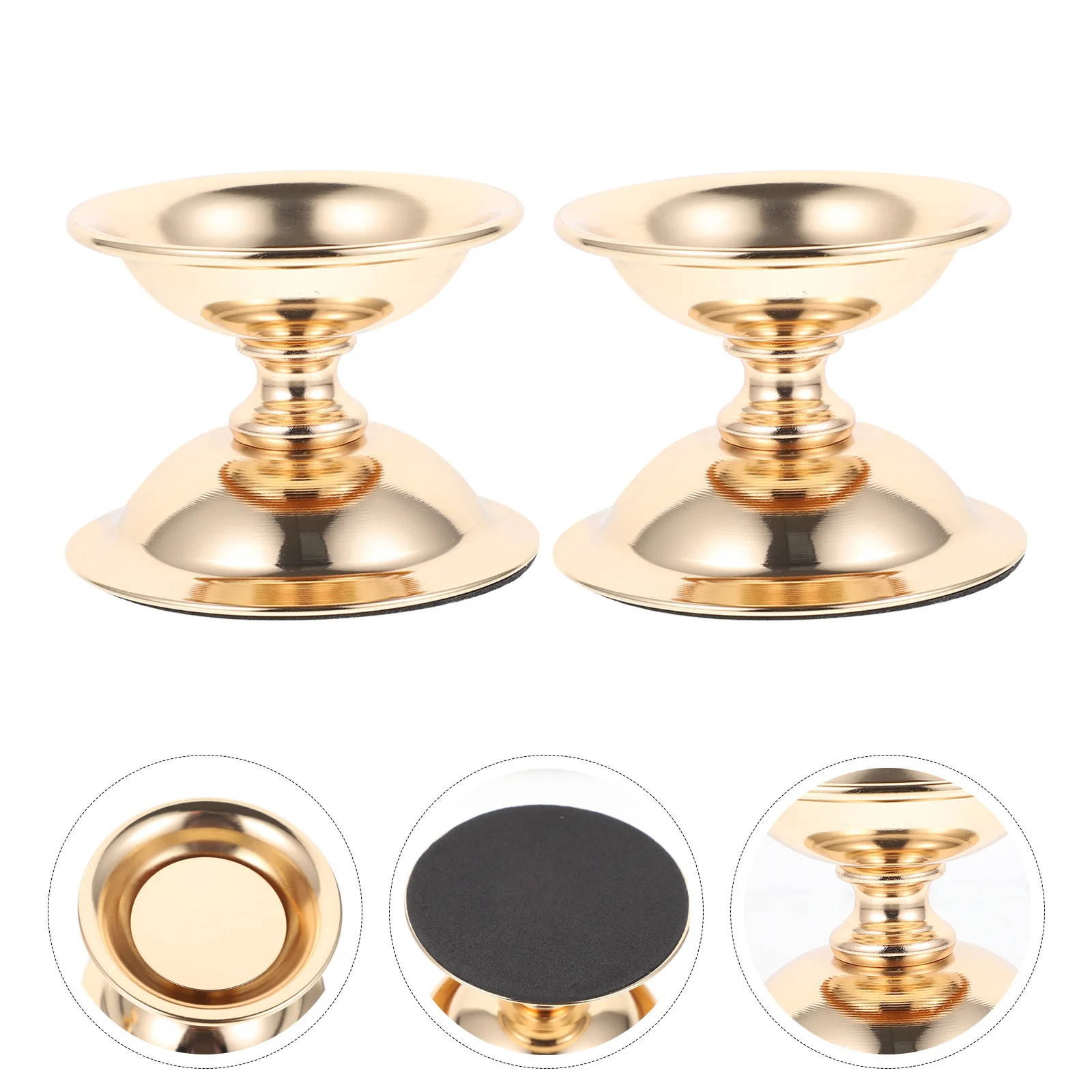 

2Pcs Artistic Iron Stand Decorative Candleholder Chic Home Party Table Decoration Metal Candlestick