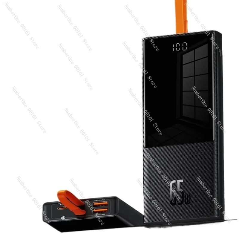 

65W Power Bank with Cable 20000 MA Fast Charge