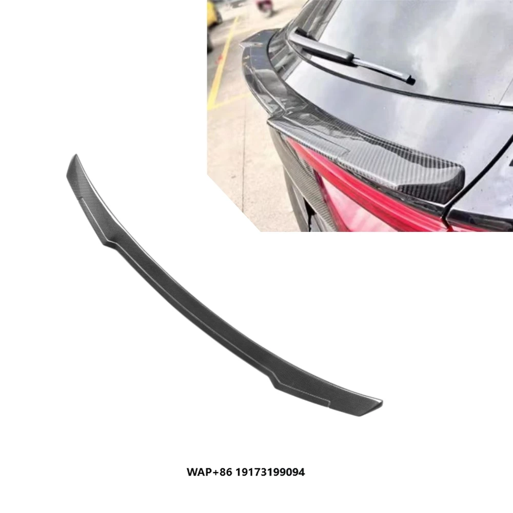 

2021 Audi-Q8 SQ8 Car Wing Real Carbon Fiber Q8 Style Rear Trunk Spoiler Single Deck