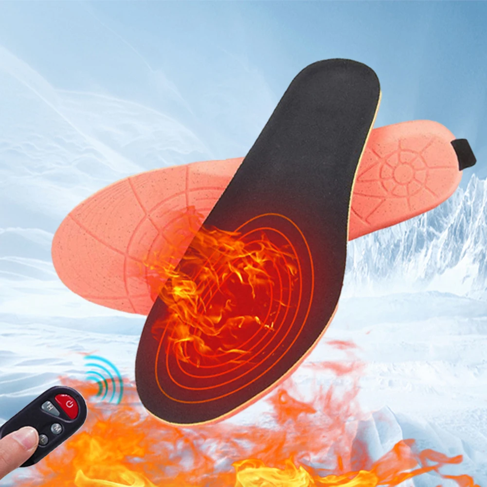 

2000mAh Smart Foot Warmer Insoles with Remote Control Heating Shoes Pads Wireless Thermal Insoles Pad for Outdoor Camping Hiking