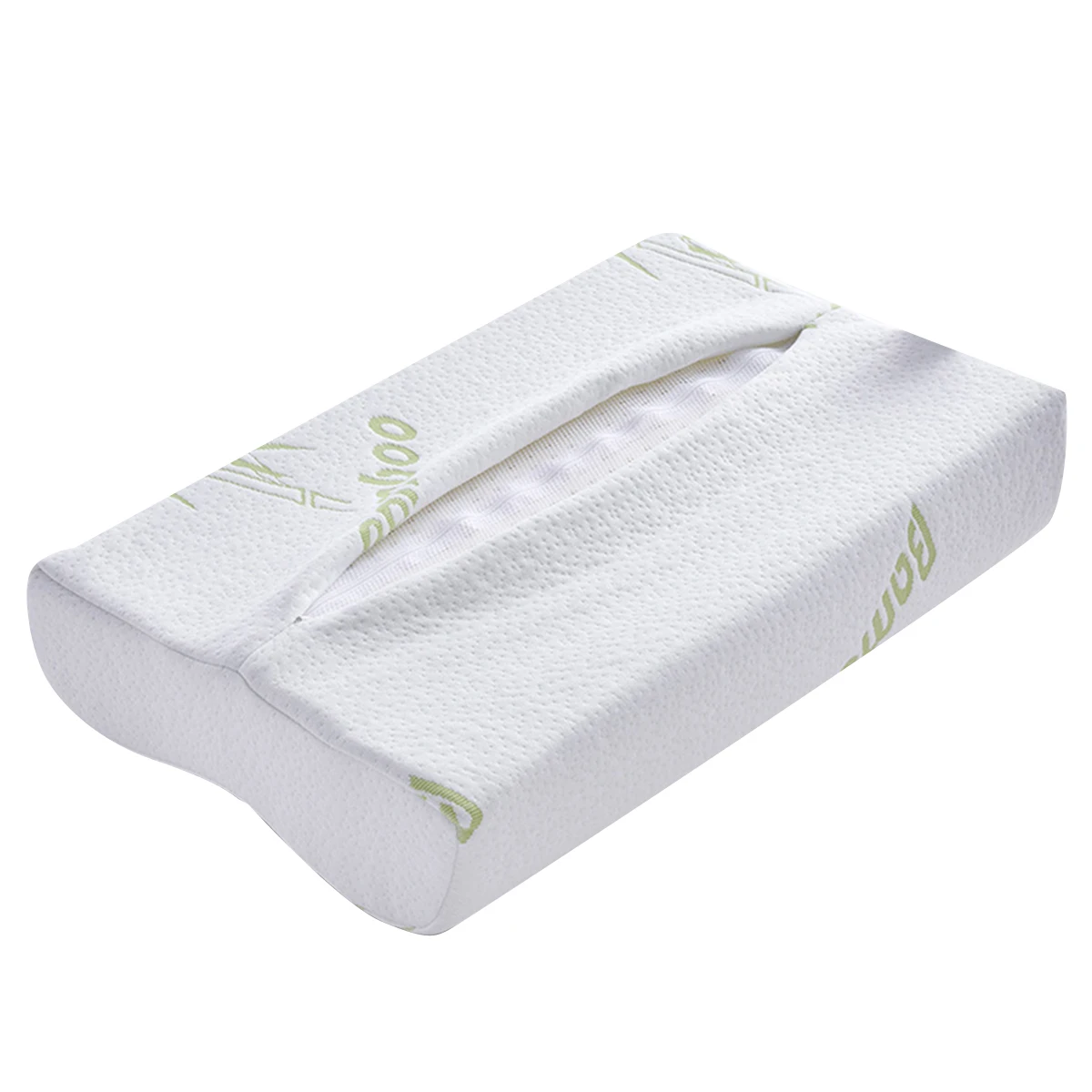 

Latex Pillow Cover 60x40cm High-Density Breathable Memory Foam Neck Support Cervical Orthopedic Bedding for Back Stomach