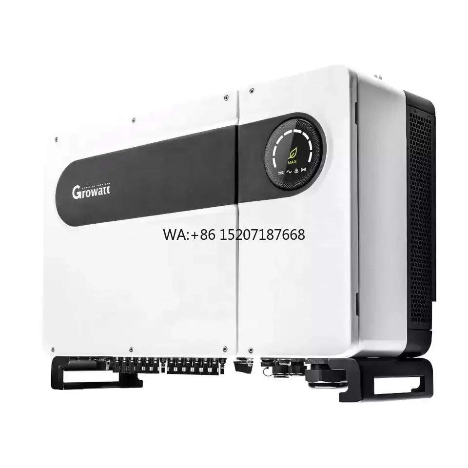 Series-30KW 50KW 60KW 70KVA 80KW for Commercial Use Growatt US Version On-Grid Solar Inverters 220v Three Phase MAX 80KTL3-X