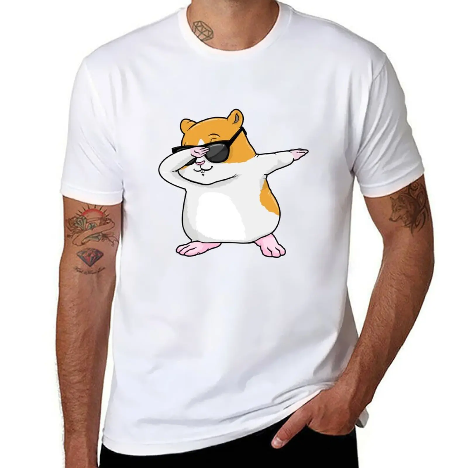 

tshirt Dab anime t man for at Hop Hamster with Sunglasses graphic Hip Dance shirts T-Shirt for t shirt man funny