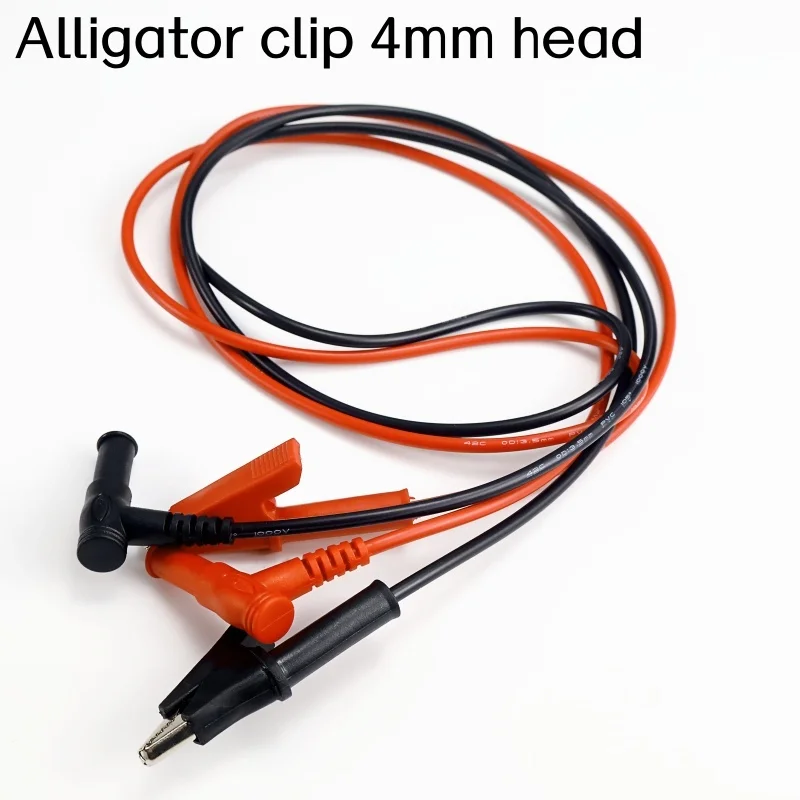 Banana Plug to Alligator Clip Test Lead Crocodile Clip Lab Test Cable Multimeter Soft Cable Wires for Electrical Testing