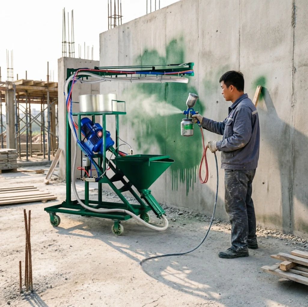 2026 Hot Sale GRC Spraying Machine for Glass Fiber Reinforced Concrete European Components Production High Quality Spray Gun