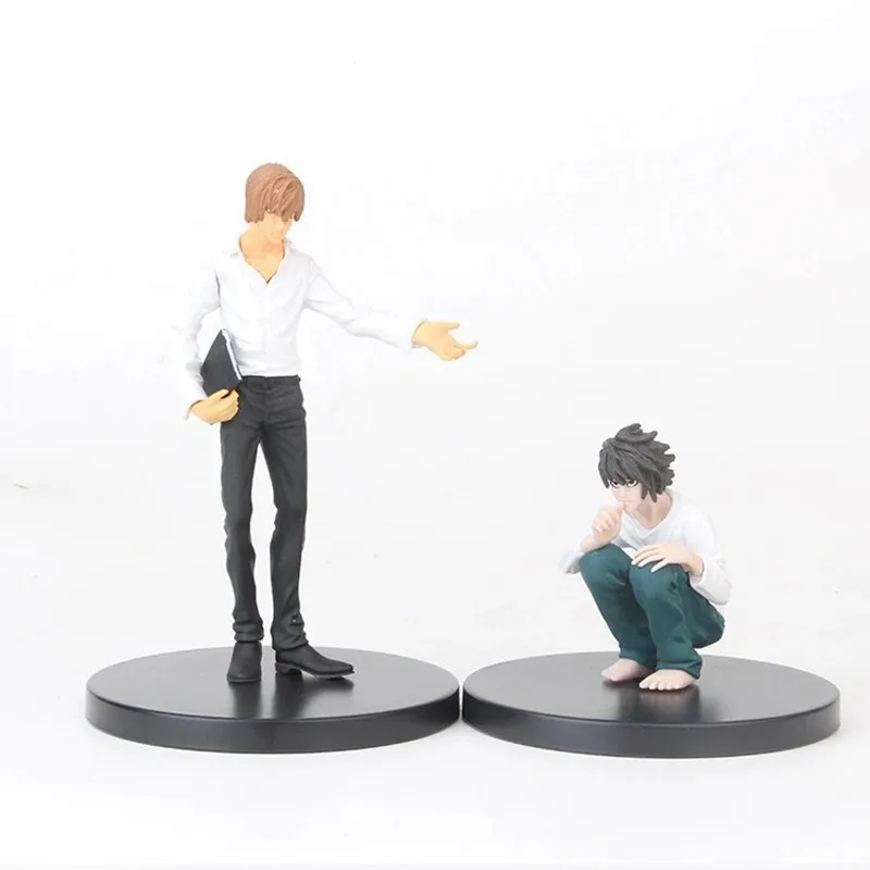 Anime Figure DEATH NOTE Yagami Light Ryuk MisaMisa PVC Standing Model Pose Static Doll ornamenti regalo scultura Q versione 9CM