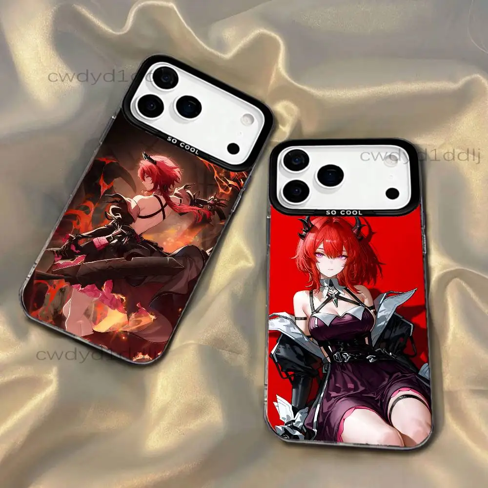 

Laevatein A-Arknights Endfield Phone Case For iPhone 17,16,15,14,13,12,11,X,8,7,Pro,Max,Plus,SE4,Air,Mini IMD Gray Hard Matte