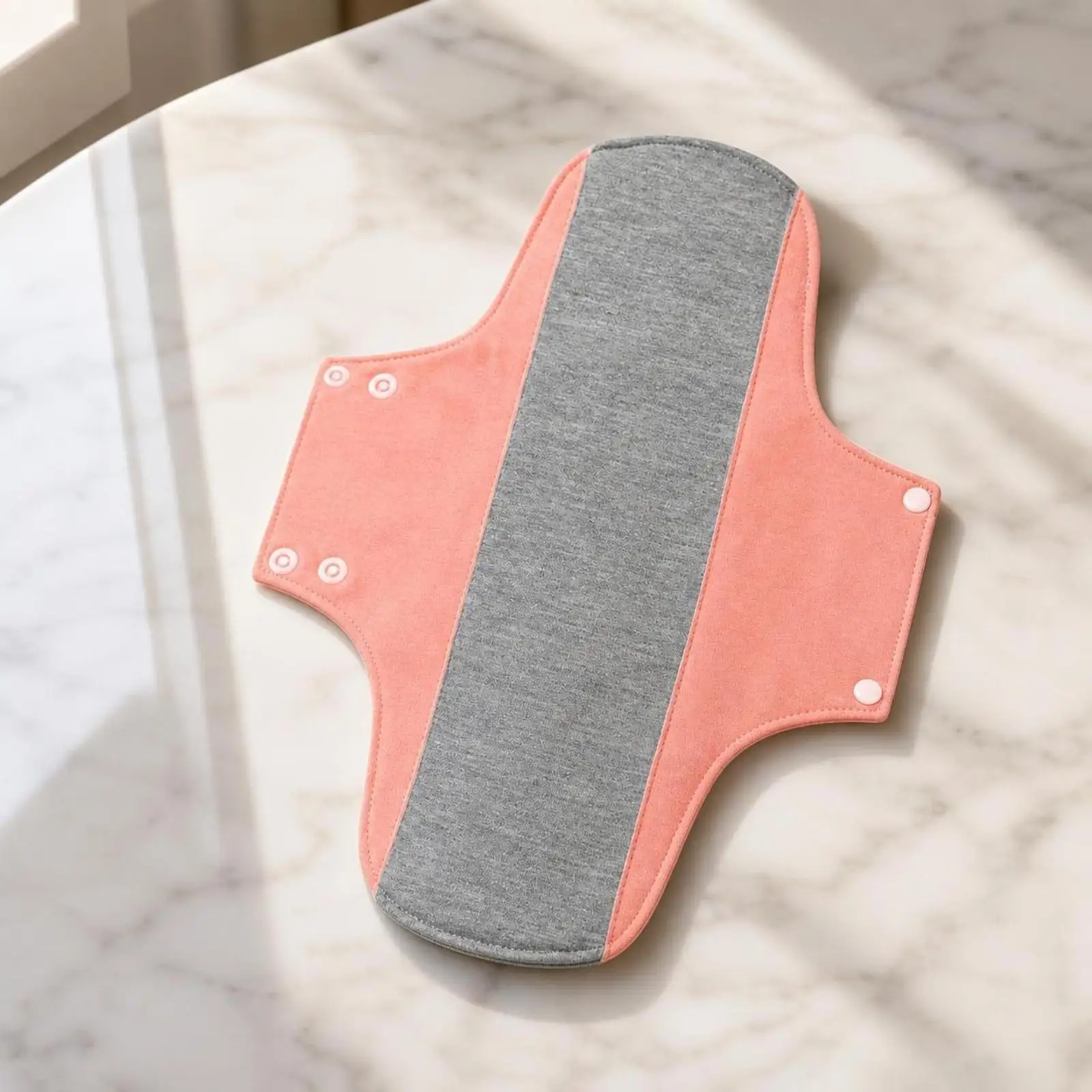 Washable Sanitary Pad for Active Women Secure Fit Absorbent Cotton Graphene Core