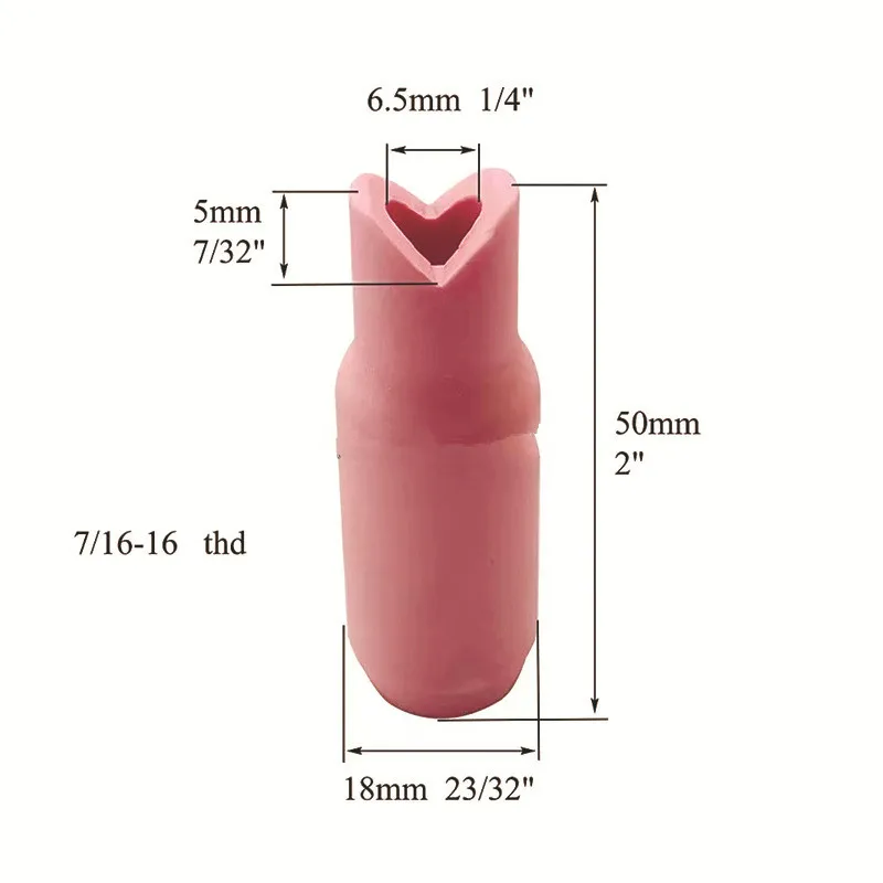 5PCS argon arc welding porcelain nozzle WP17/18/26 welding gun porcelain nozzle inner angle 90° series porcelain nozzle gun nozz