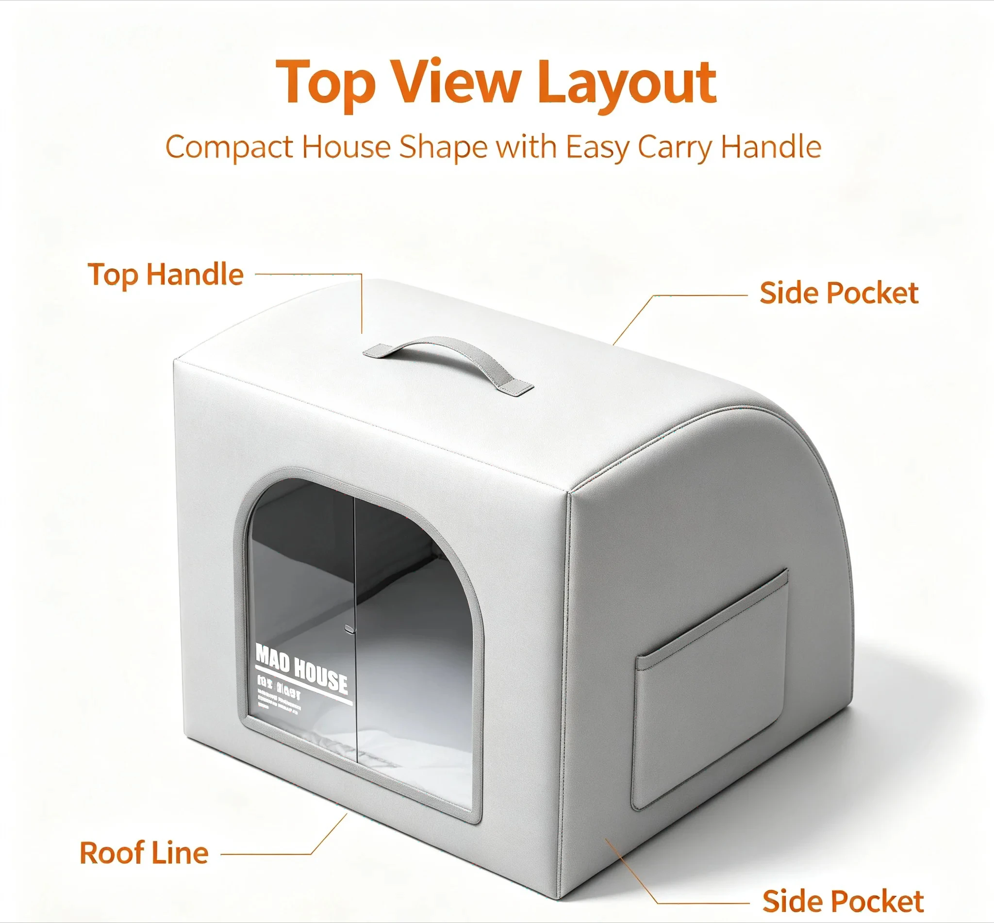 Factory Direct 2026 Summer Pet Air-Conditioned Room Cooling Artifact Dog House Kennel Ice Nest Portable Igloo Summer Cat Litter