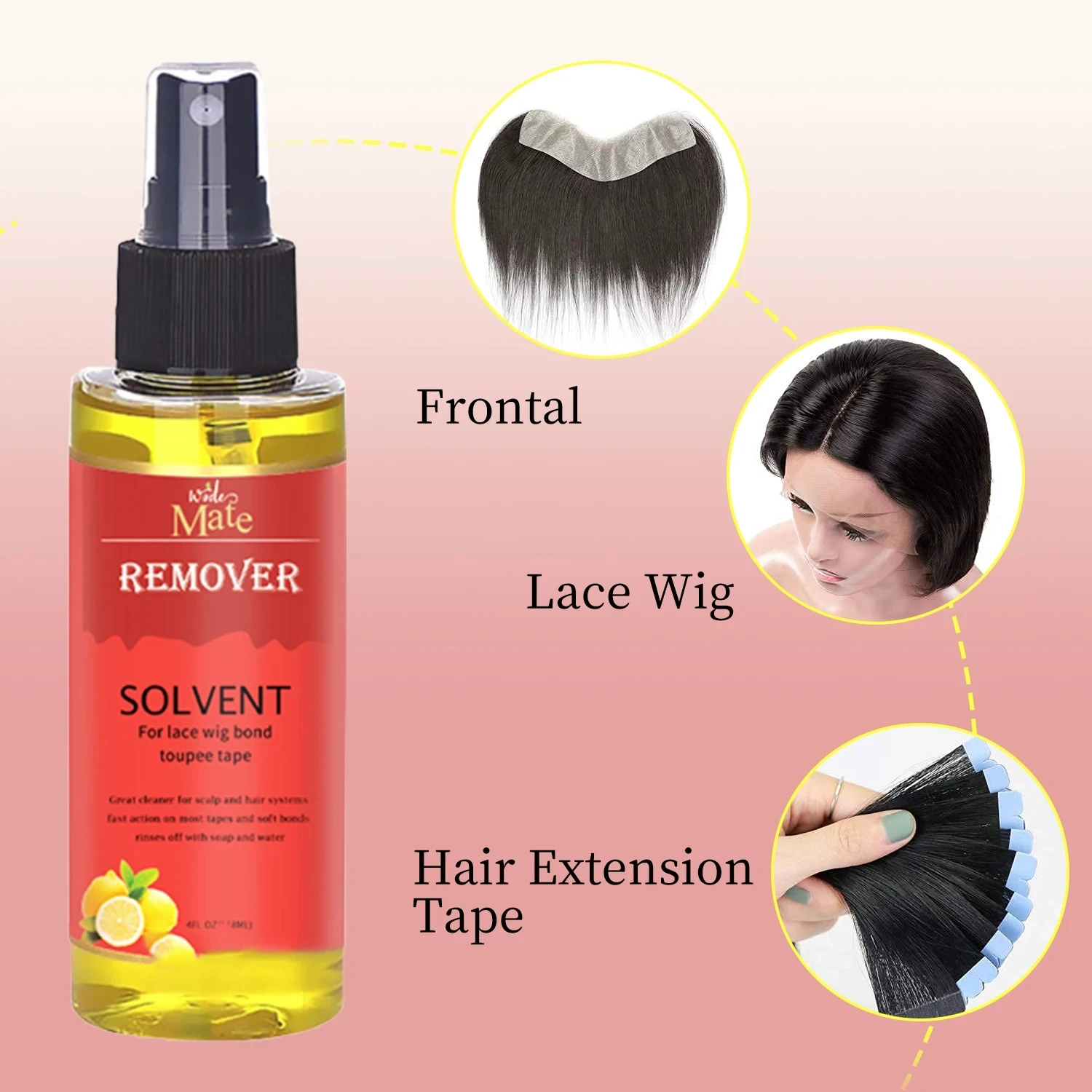 Glue Remover Spray Fast Acting Removal C-22 Solvent Wig Adhesive Remover Wholesale Remover For Lace Glue Safe for Sensitive Skin