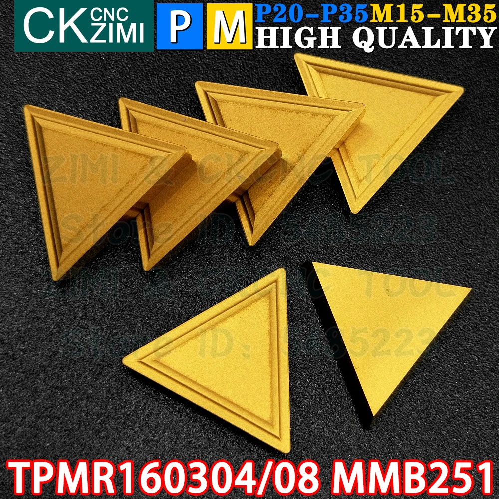 

TPMR160304 MMB251 TPMR160308 MMB251 Carbide Inserts Milling Inserts Turning Tools TPMR CNC Cutter Lathe Indexable Milling Tools