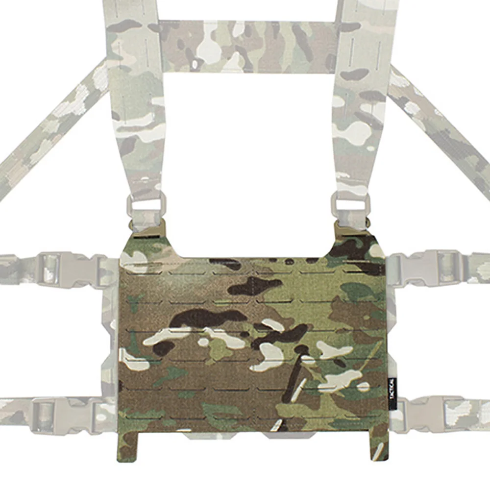 Tactical Vest Molle Front Flap Laser Cutting Front Panel G Hook For For GP Pouch Chest Rig Hunting FCPC Vest