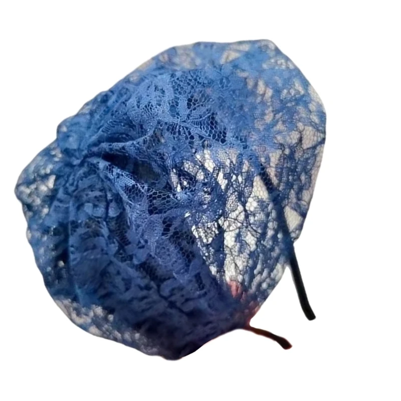 Fashionable Fascinator Hats for Women Lace Designs Cosplay Headwear Fashion Costume Hair Accessory for Halloween Party image 3
