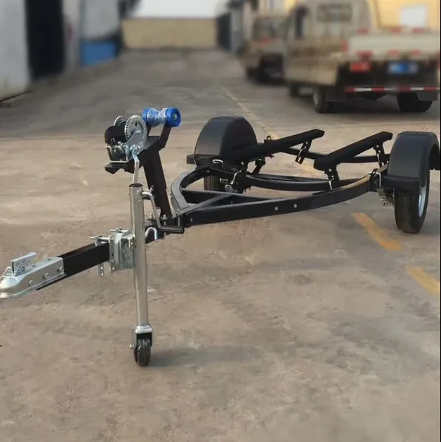 

Hot Sales Black Spraying Hot Dipped Galvanized Jet Ski Trailer for Motorboatcustom