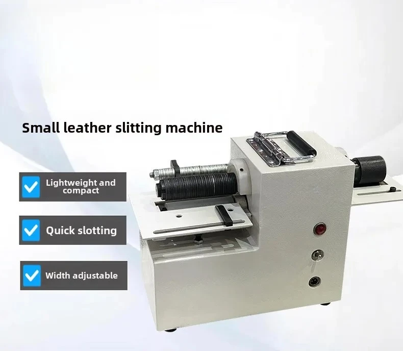 Double head slitting machine, small leather slitting machine, drawing  rhinestone slitting machine