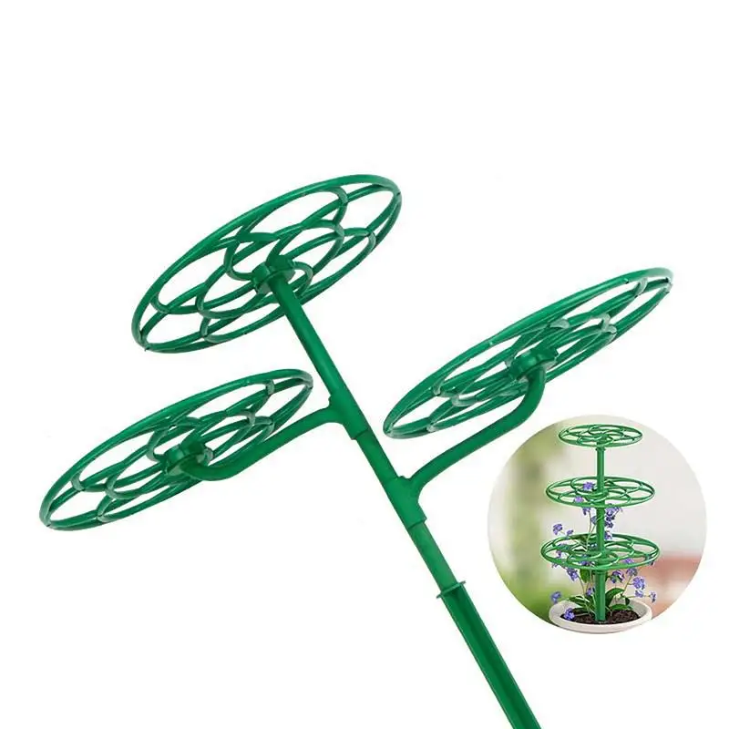 

Plant Support Sunflower Bracket Tower Climbing Vine Grafting Garden Plant Support Stakes 2pcs Multi-Layer Climbing Trellis