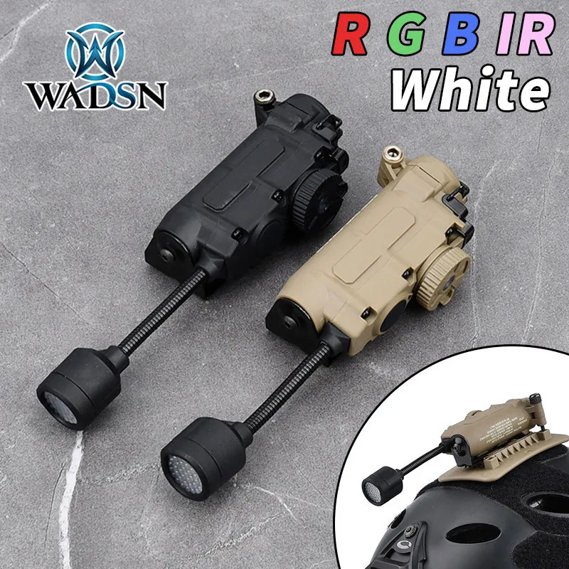 WADSN Sidewinder Head Lamp FAST Helmet Light Red Green IR Blue White LED Strobe Outdoor Hunting Auxiliary Lighting