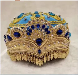 Xinjiang Ethnic Style Characteristic Crown Diamond Hat Stage Performance Props