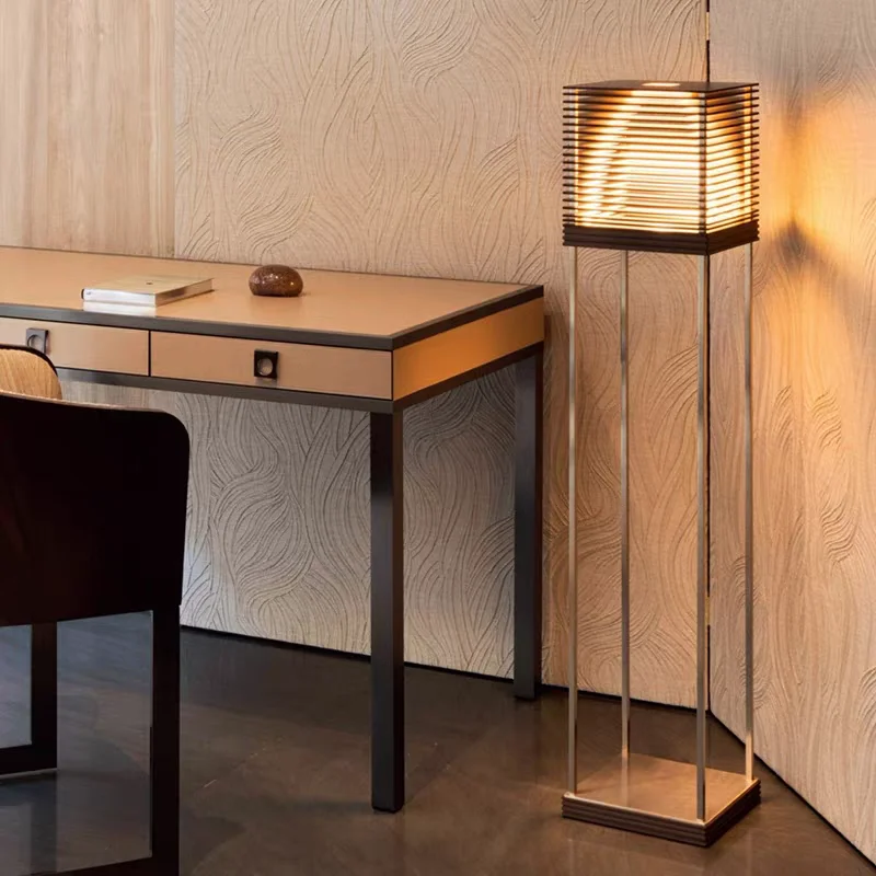 

Modern Designer Creative Multi-Layer Grille Floor Lamp for Bedroom Bedside Office & Study Desk Customizable