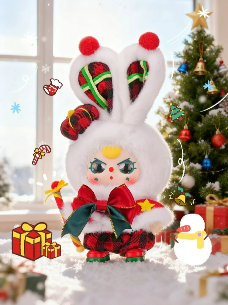 新しいベビー三兄弟クリスマスシリーズドールブラインドボックスかわいいぬいぐるみアニメフィギュアミステリーボックスサプライズドールフェスティバルコレクションギフト