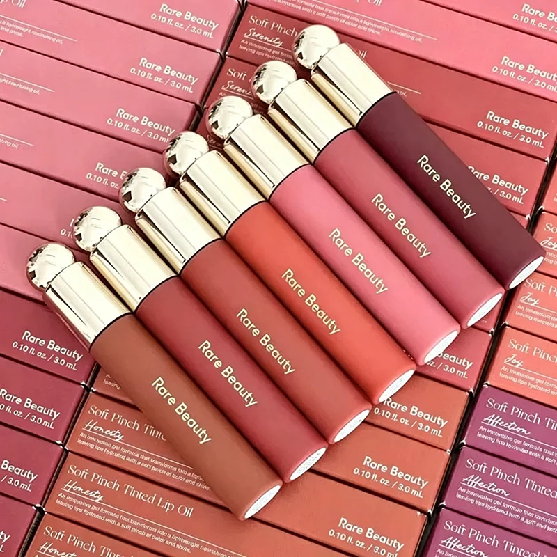 Rare Beauty Soft Pinch Tinted Lip Oil Stain Lip Gloss Lipstick Delight Hope Happy Wonder Honesty Liquid Blusher Makeup Cosmetics