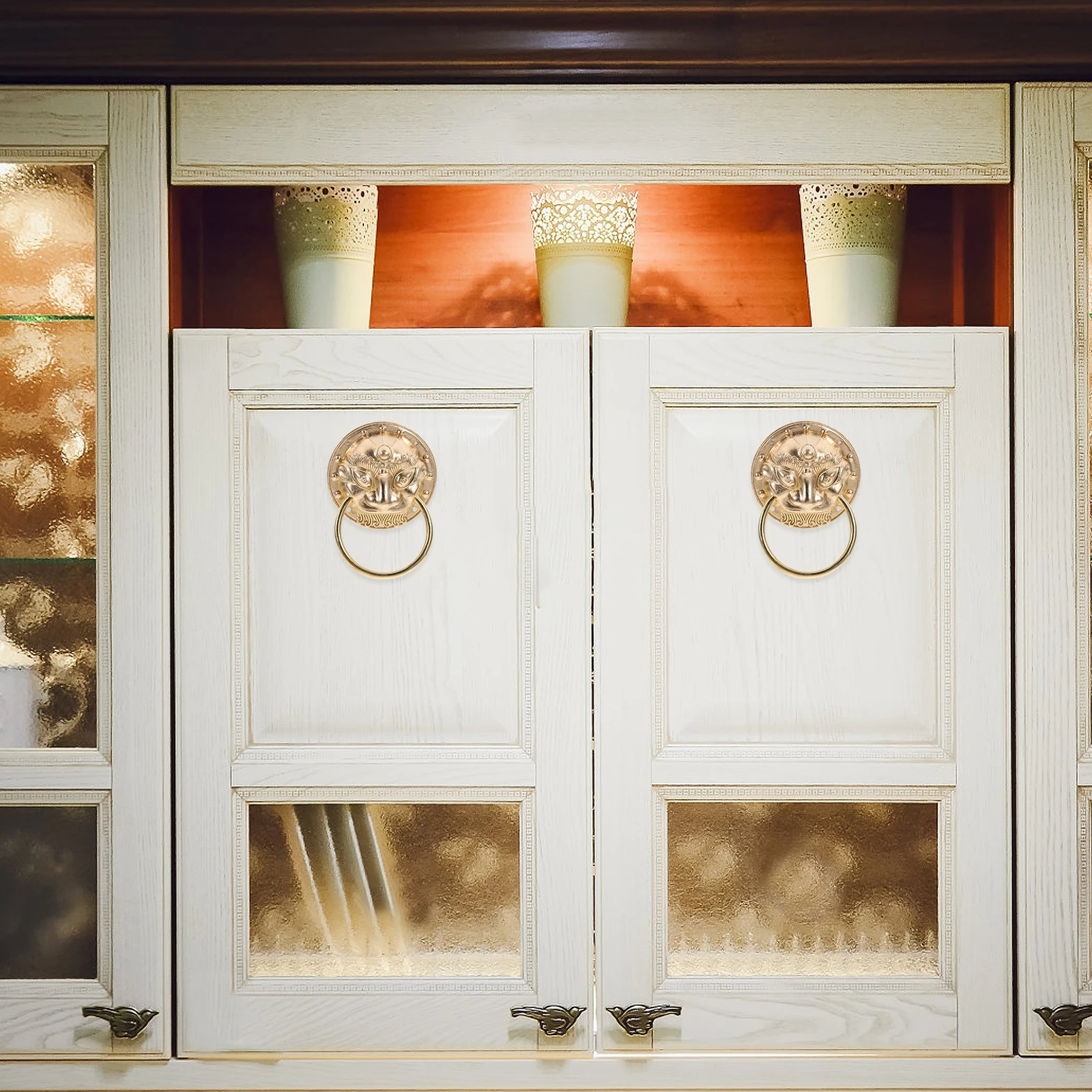 

Винтажный металлический дверной молоток, декоративная фурнитура для входной двери, прочный стиль, аксессуар для домашней безопасности