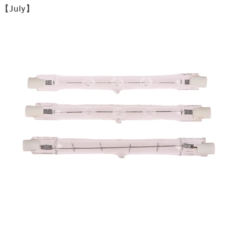 maverajullemente 1Pc 100/200/300W Lámpara halógena 118mm Bombilla halógena lineal R7s de doble extremo AC230V Decoración del hogar Bombilla halógena R7s