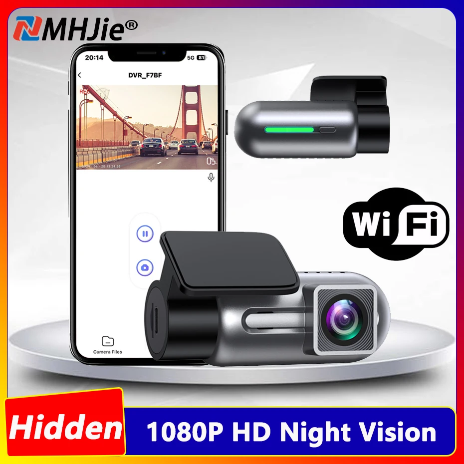 Wifi Dash Cam Full HD 1080P Car Video Recorder DVRs 24h Parking Monitor Camera Night Vision Loop Recording Dashcam Registrator