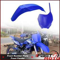 Motorcross Mudguard Fender Plastic Front Number Plates Name Cover For Yamaha YZ WR Kawasaki Suzuki Honda MX Universal Mud Guard