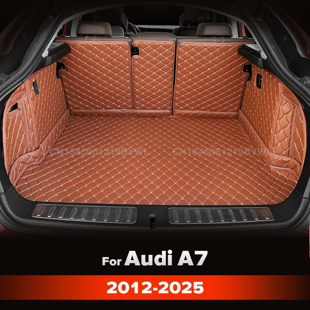 

Для Audi A7 2012-2025 24 23 22 21 20 19 18 Автоматический коврик для багажника с полным покрытием Автомобильный антигрязный коврик Защитный коврик для багажника Интерьер