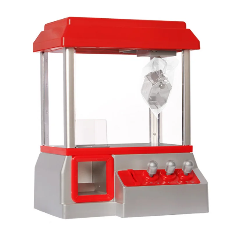 Kids Claw Machine Music Coin Operated Gabinete Gamer Game Mini Arcade Machine Vending Candy Grabber Without Toys Children Gifts