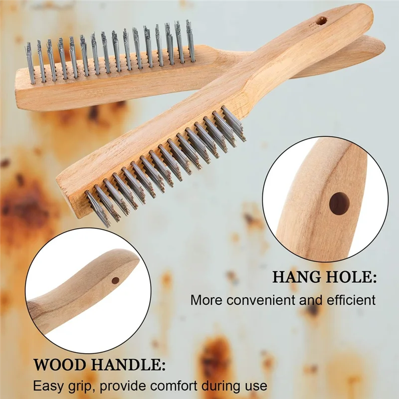 

A84E-10 Inch Scratch Wire Brush Slag Removal Tool,8 Inch Welding Plier Plier And 10 Inch Welding Chipping Hammer For Cleaning