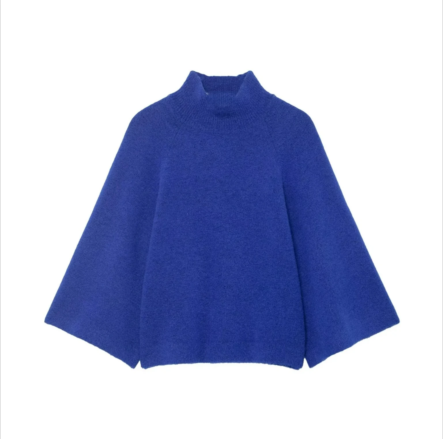 Nova moda casual feminina simples versátil gola manga larga cor sólida camisola de malha