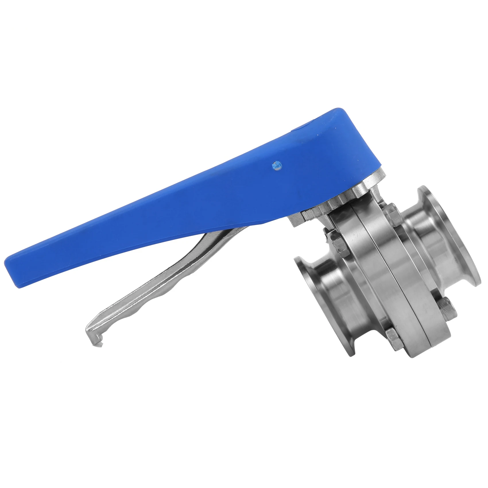 

A01F-2X 1-1/2 дюйма, 38 мм, нержавеющая сталь SS304, санитарная 1,5-дюймовая трехзажимная заслонка-бабочка, триггер