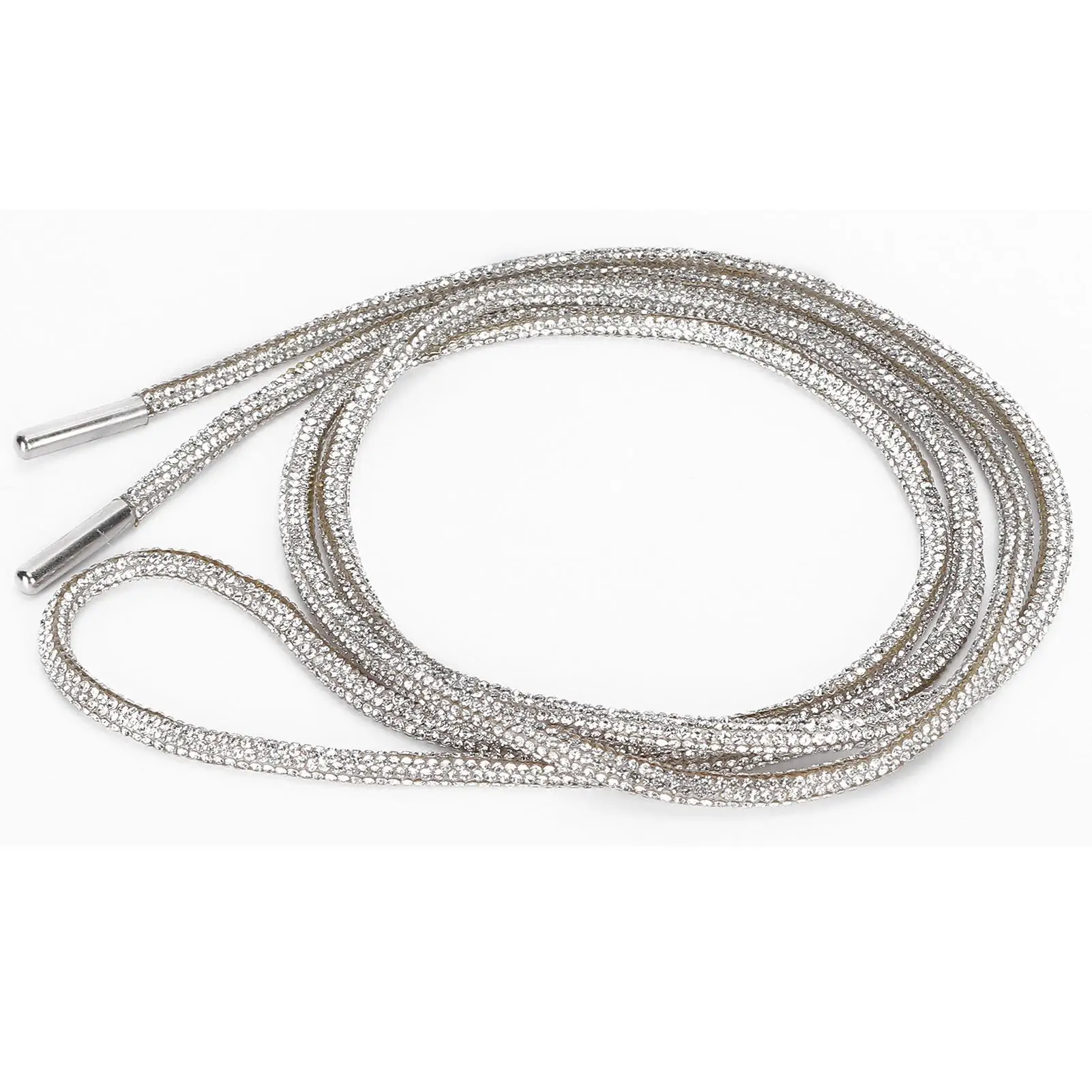 أربطة أحذية بحزام على شكل سلسلة، حبل دائري مخصص لتزيين الأحذية الرياضية والملابس #2