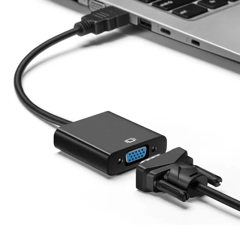 1/2/3/4/5Set HD 1080P HDMI To VGA Cable Converter With Audio Power Supply HDMI Male To VGA Female Converter Adapter
