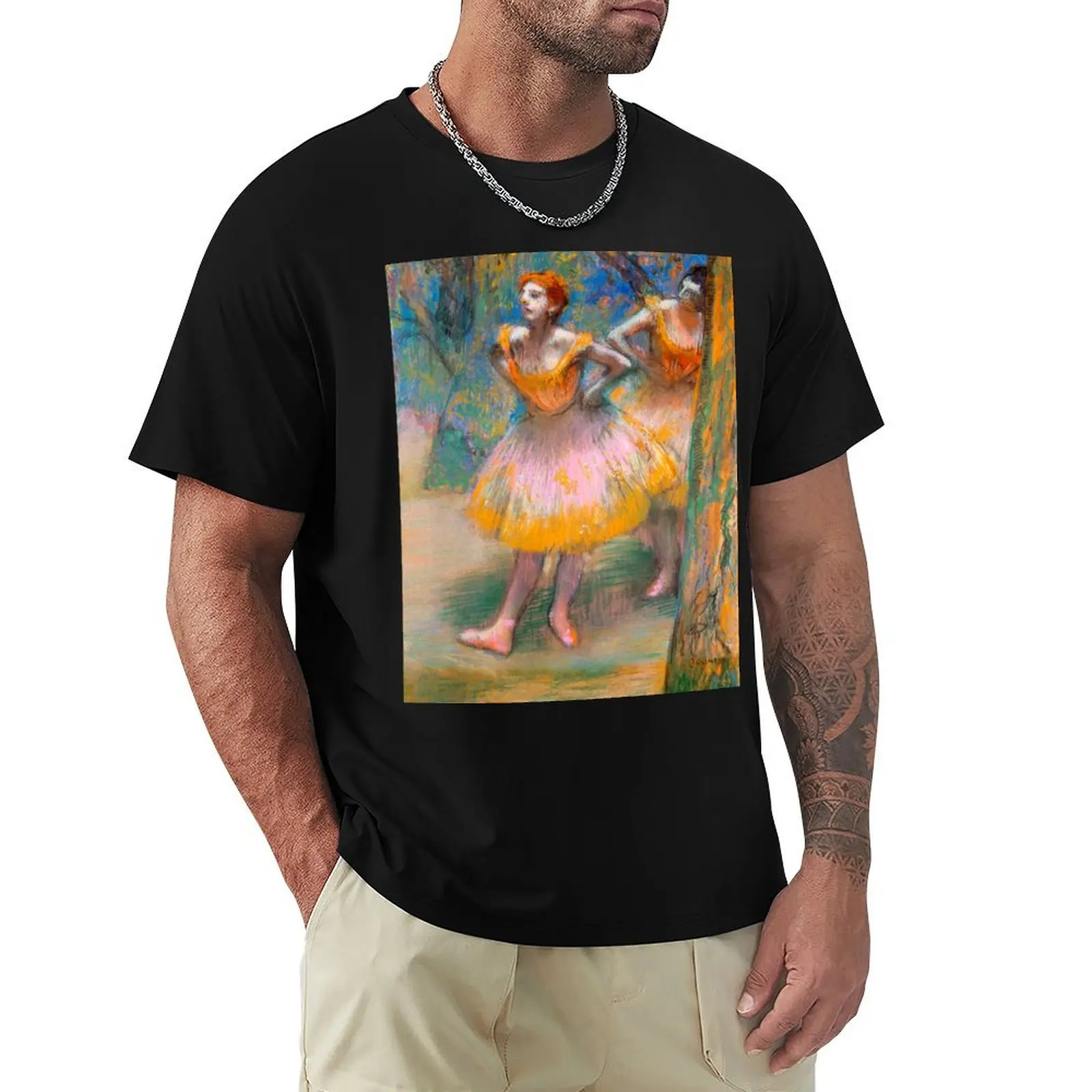 

HD EDGAR DEGAS - Two Dancers (1893–1898) T-Shirt cheap stuff shirts graphic tees t shirt men