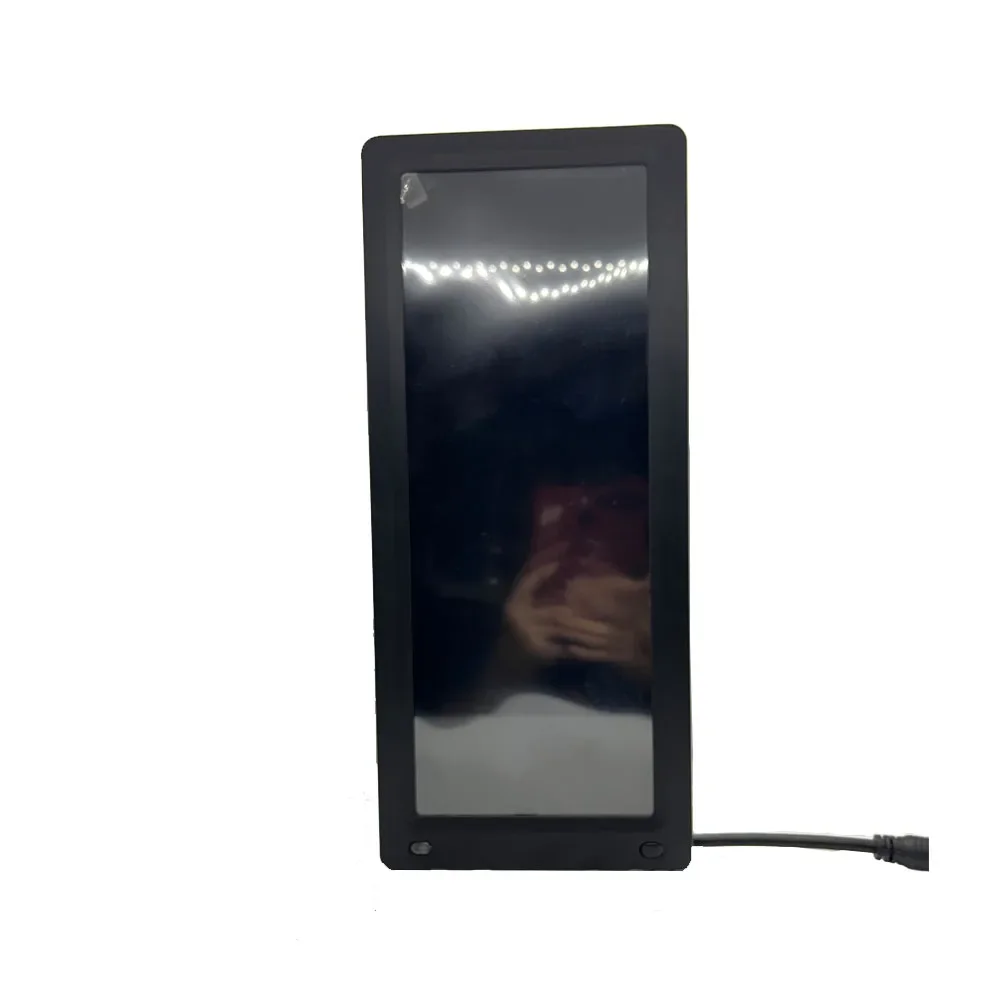 JPM-1206 شاشة IPS مقاس 12.3 بوصة، مرآة الرؤية الخلفية للسيارة الإلكترونية، نظام احتياطي لشاحنة الحافلة بدون مرآة #1