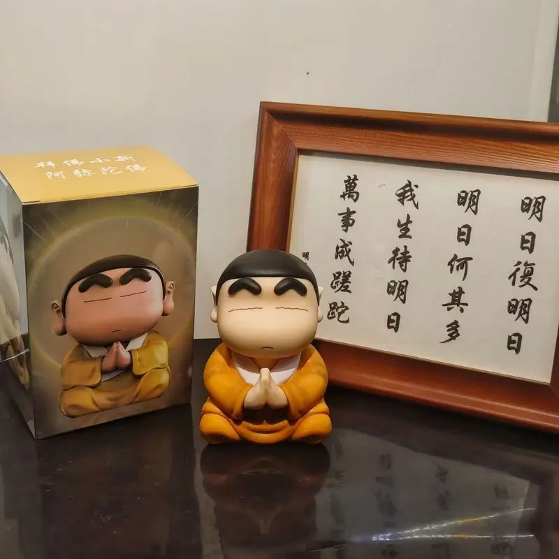 10cm Crayon Shin Chan Action Figure Cos Buddha Toys Shin-Chan Figuras Kawaii Doll Gk Collection Model Statue Gift For Children