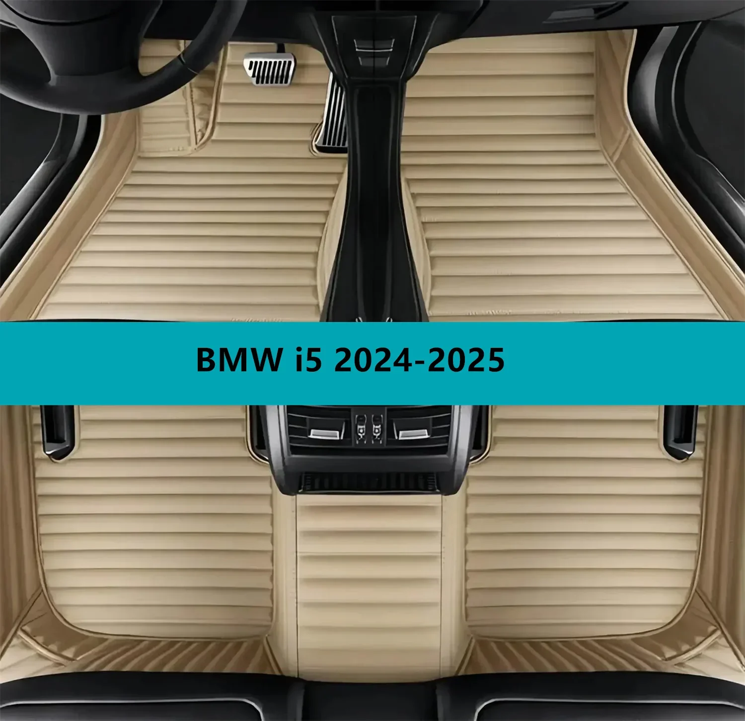 

Full Set Car Floor Mats for BMW i5 2024-2025 Leather Floor Mats for Cars Mats Carpets Car Accessories