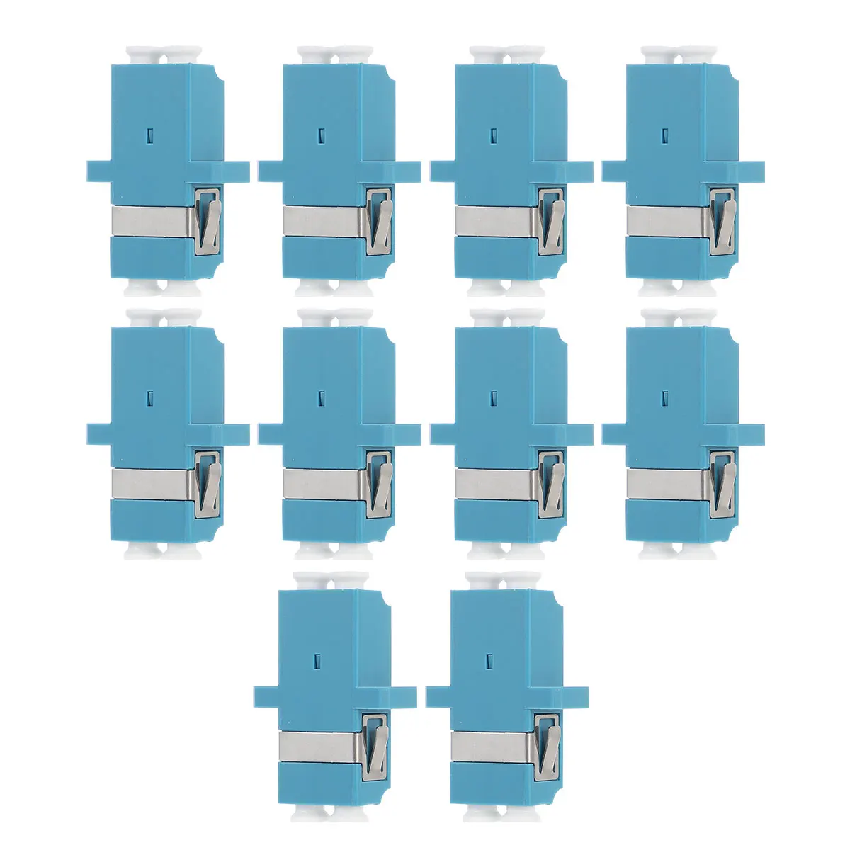 

10pcs Plastic Simplex Optical Fiber Connectors Couplers Adapters Network Connectors Low Loss Reusable Durable